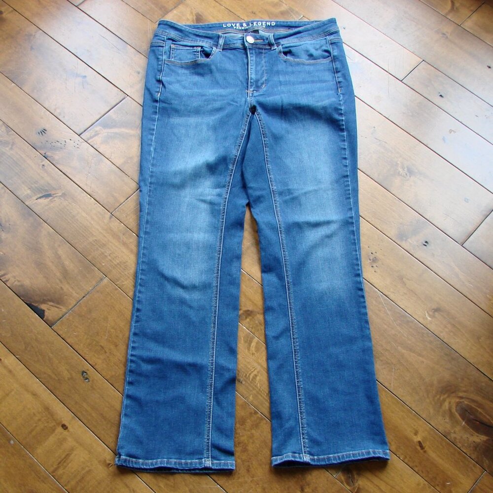 Love & Legend Premium Denim Bootcut Flare Jeans Stretch Size 12